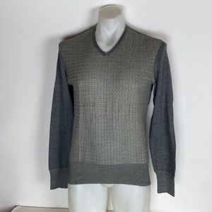 John Varvatos Collection Men's V-Neck Sweater, Sz M Silk Blend , Lightweight
